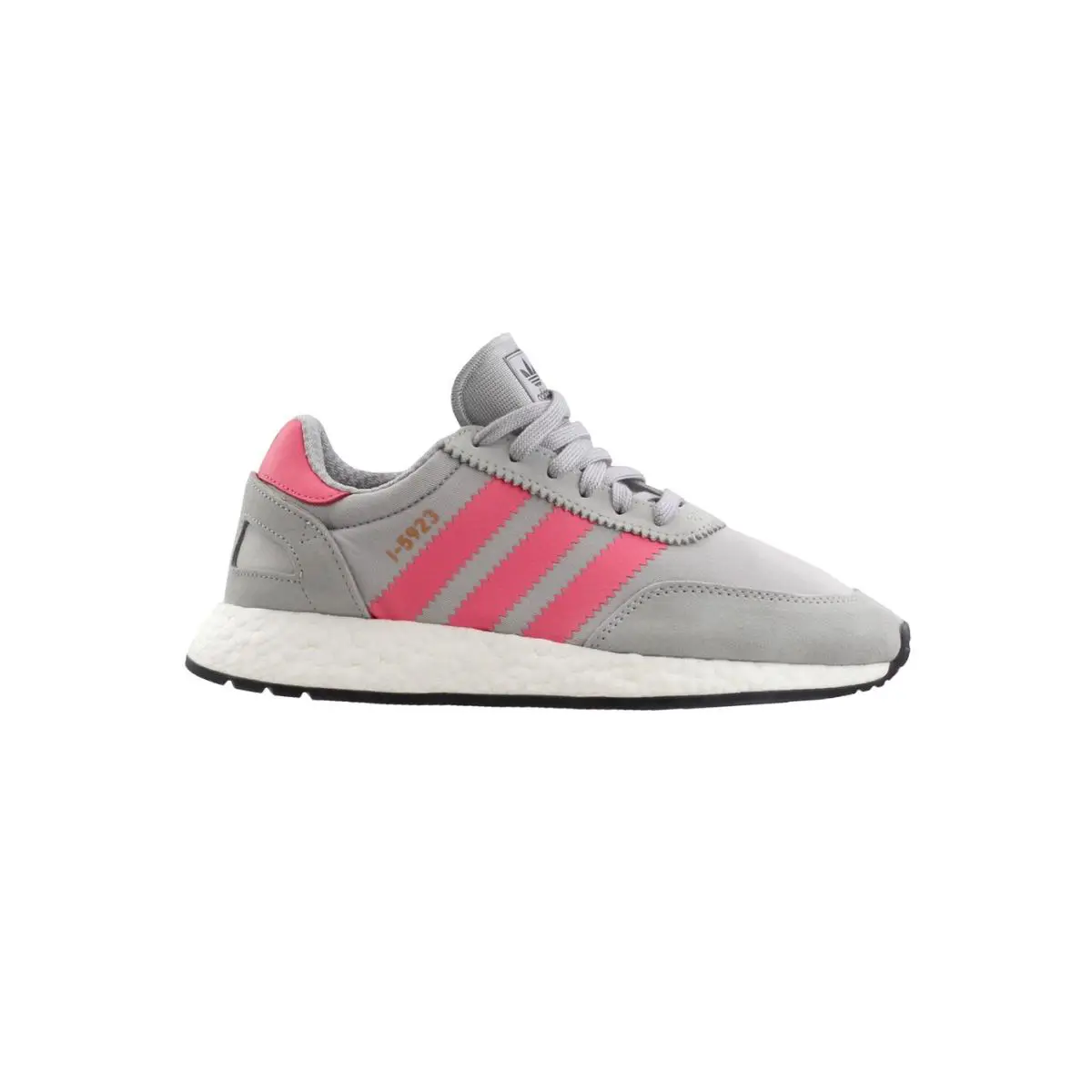 Adidas I-5923 W Gray Chalk Pink Black Running Sneaker CQ2528 489 Women`s Shoes