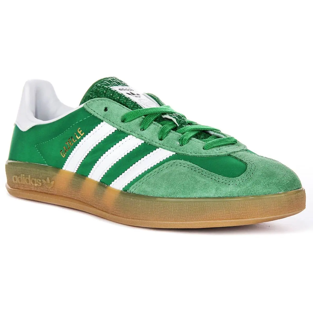 Adidas Gazelle Up Suede Layer Gum Sole Mens Sneakers In Green US 4 - 7 - GREEN