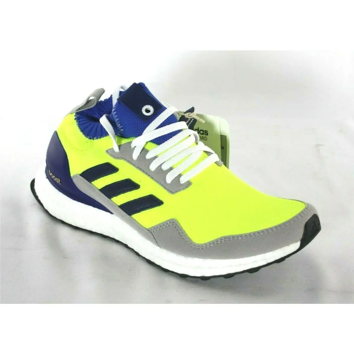 Men`s Adidas Ultra Boost Mid BD7399 Prototype White/white/blue