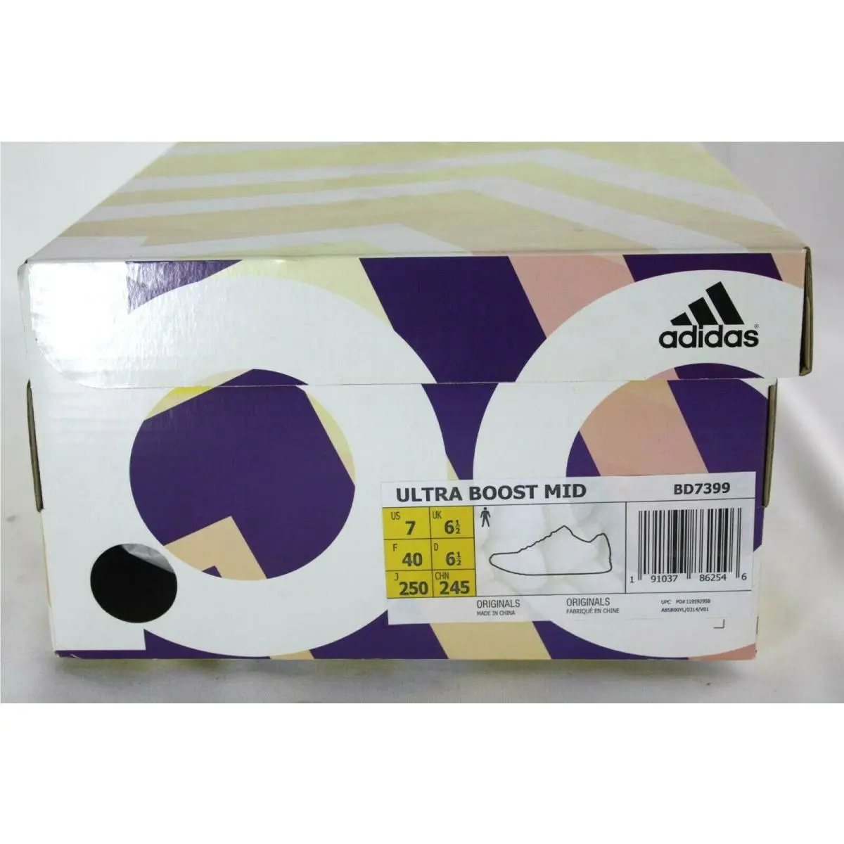 Adidas shoes - adidas UltraBoost MID - UltraBoost MID - BD7399 - White/NEON GREEN/ROYAL 7