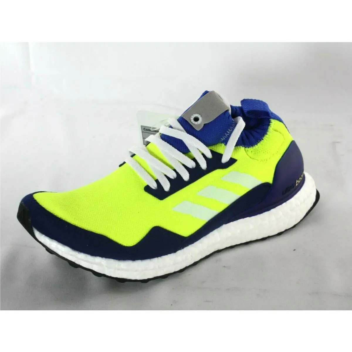 Adidas shoes - adidas UltraBoost MID - UltraBoost MID - BD7399 - White/NEON GREEN/ROYAL 9