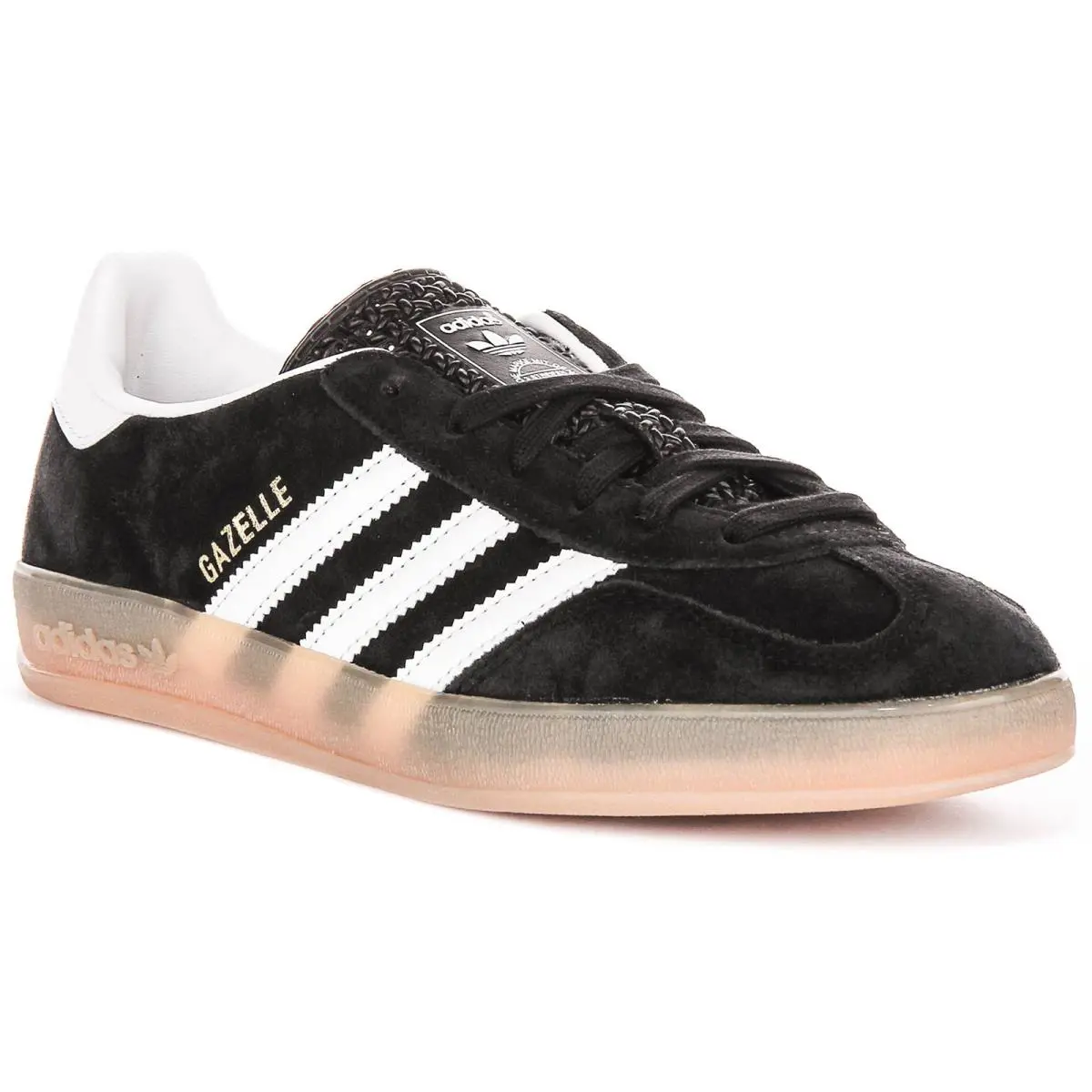 Adidas Gazelle Indoor Layers Gum Womens Sneakers In Black White US 4 - 7 - BLACK WHITE