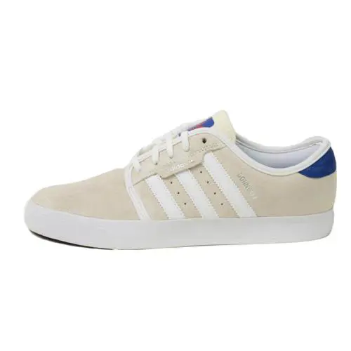 Adidas Seeley White Cream Royal Casual Skateboarding C76062 303 Men`s Shoes - Cream