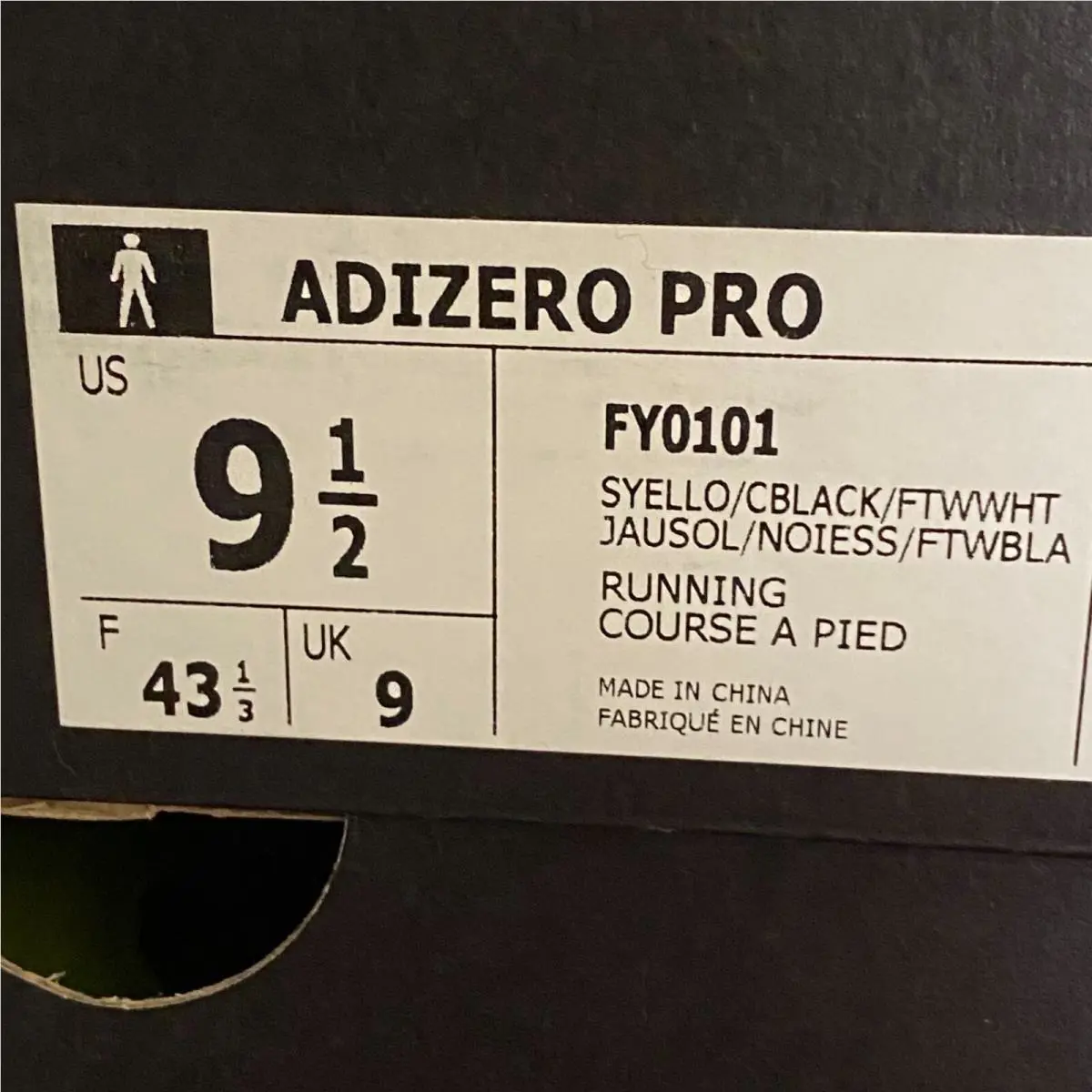 Adidas shoes - Adizero Pro - Adizero Pro - FY0101 - Yellow 0