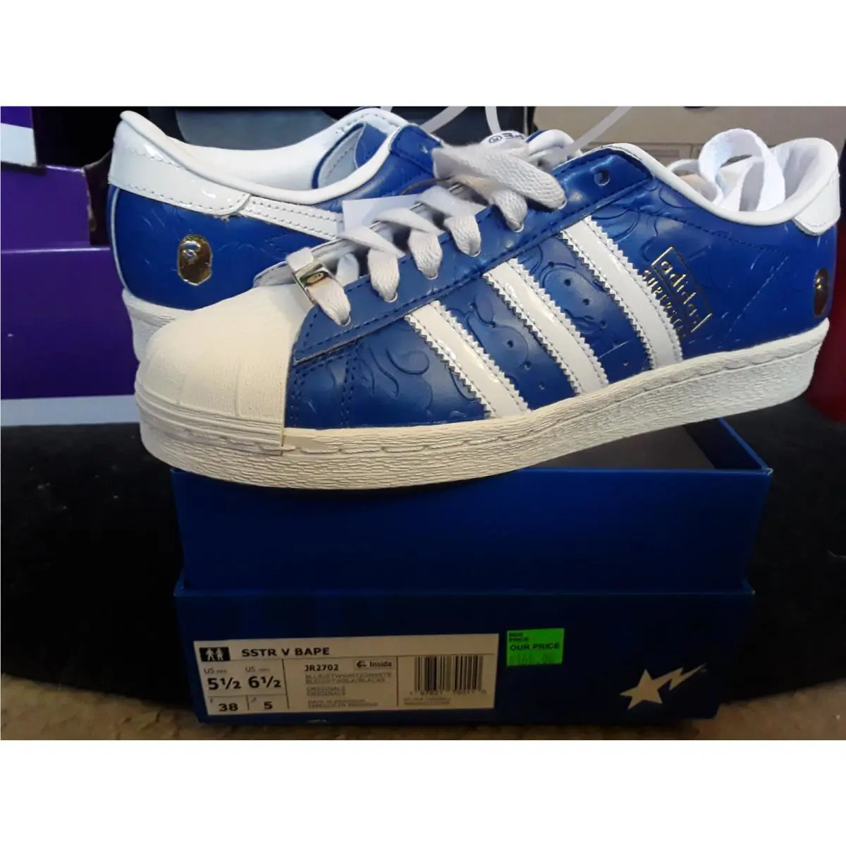 Adidas shoes - adidas Superstar - Superstar - JR2702 - Blue 7