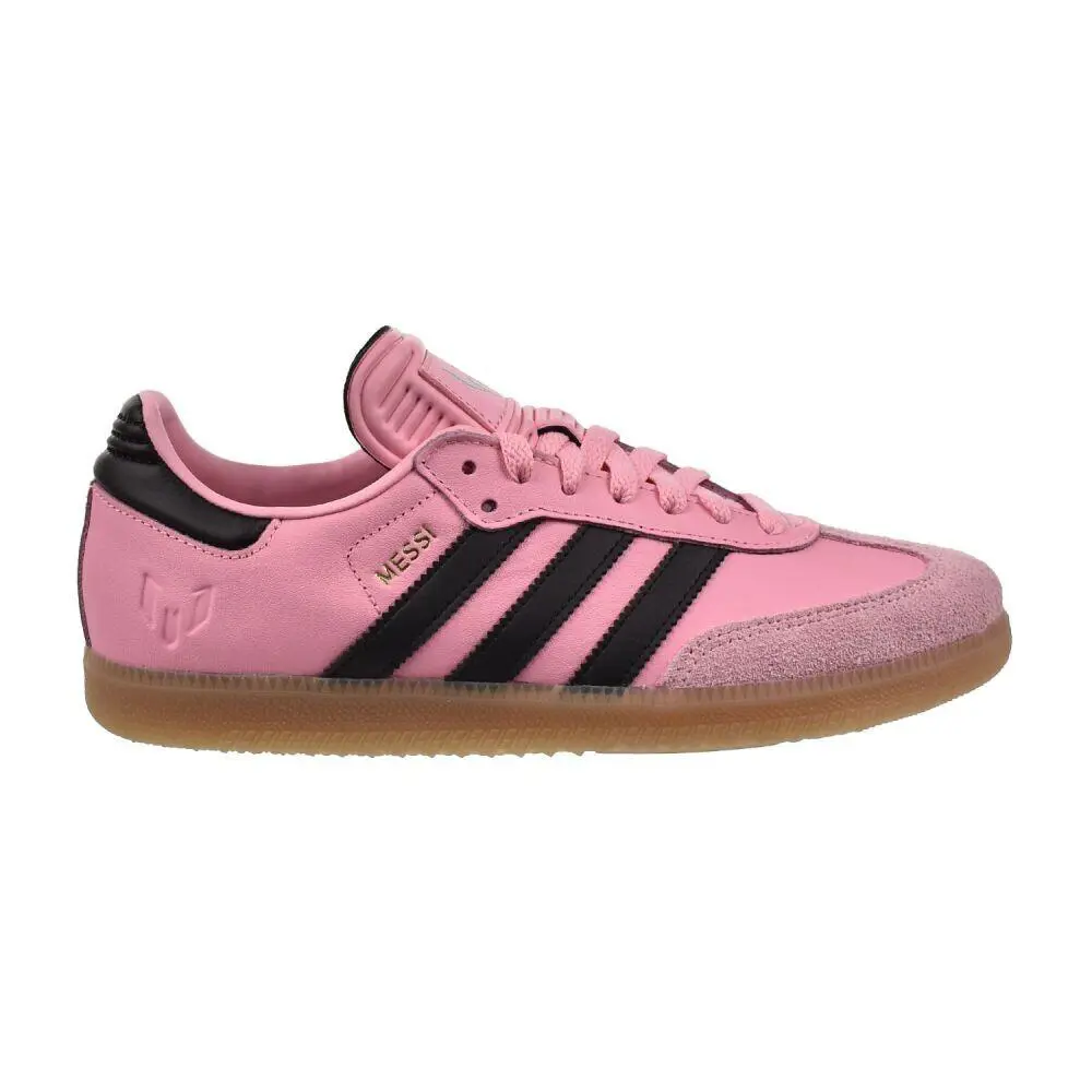 Adidas Samba Messi Men`s Shoes Pink/black/gum jp7844 - Pink/Black/Gum