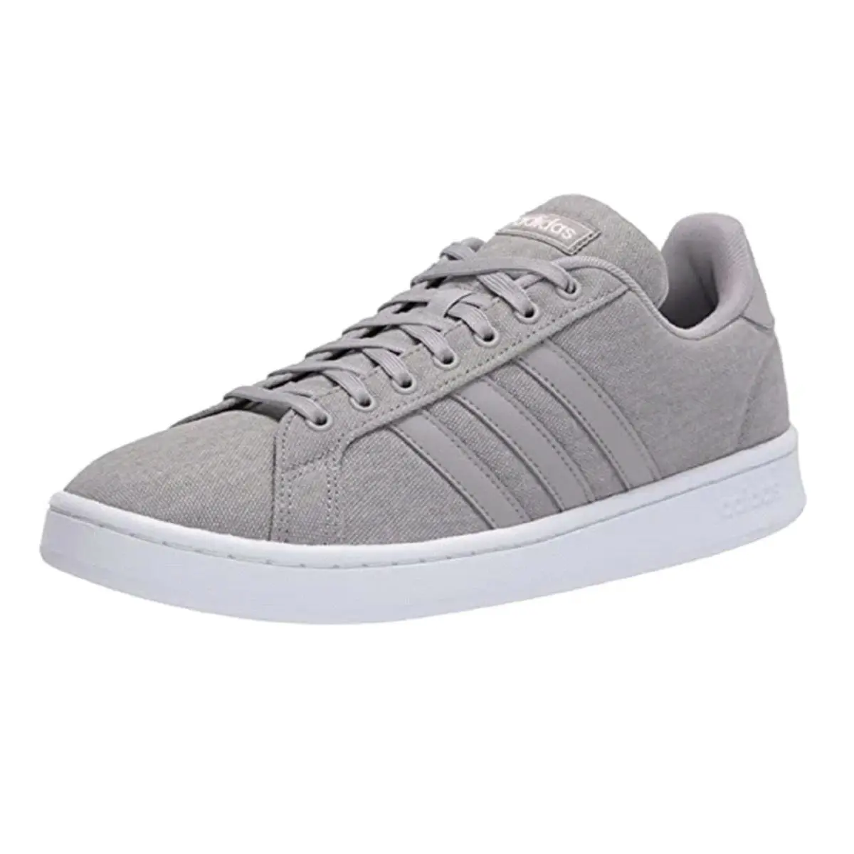 Adidas Grand Court Sneaker Men`s Shoes - Light Granite/Light Granite/Orbit Grey