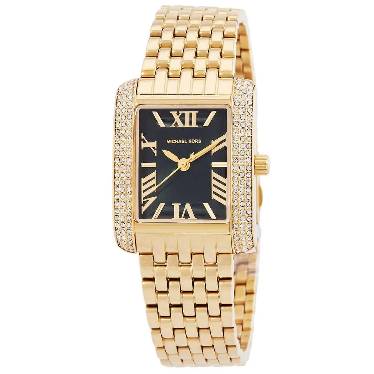 Michael Kors Emery Quartz Crystal Green Dial Ladies Watch MK4742 - Green, Dial: Green, Band: Gold-tone