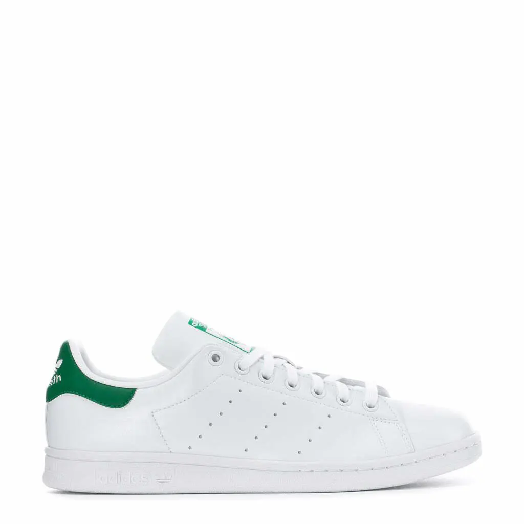 Mens Adidas Originals Stan Smith FX5502 Cloud White / Green Shoes - White