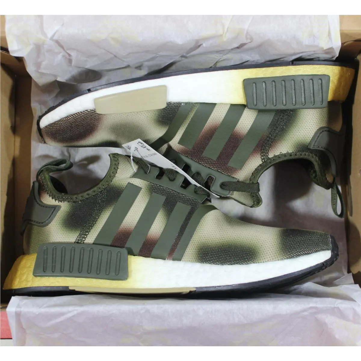 Adidas shoes - adidas NMD R1 - NMD - FW2280 - Green, Manufacturer: Desert-Sand/Night-Cargo-Green/Brown/White (Camo) 1