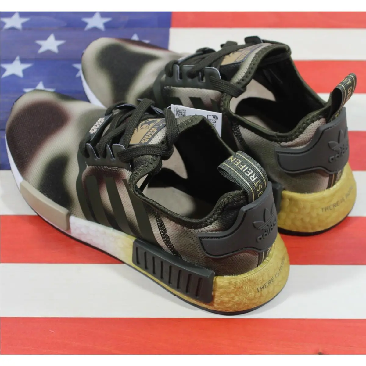 Adidas shoes - adidas NMD R1 - NMD - FW2280 - Green, Manufacturer: Desert-Sand/Night-Cargo-Green/Brown/White (Camo) 9