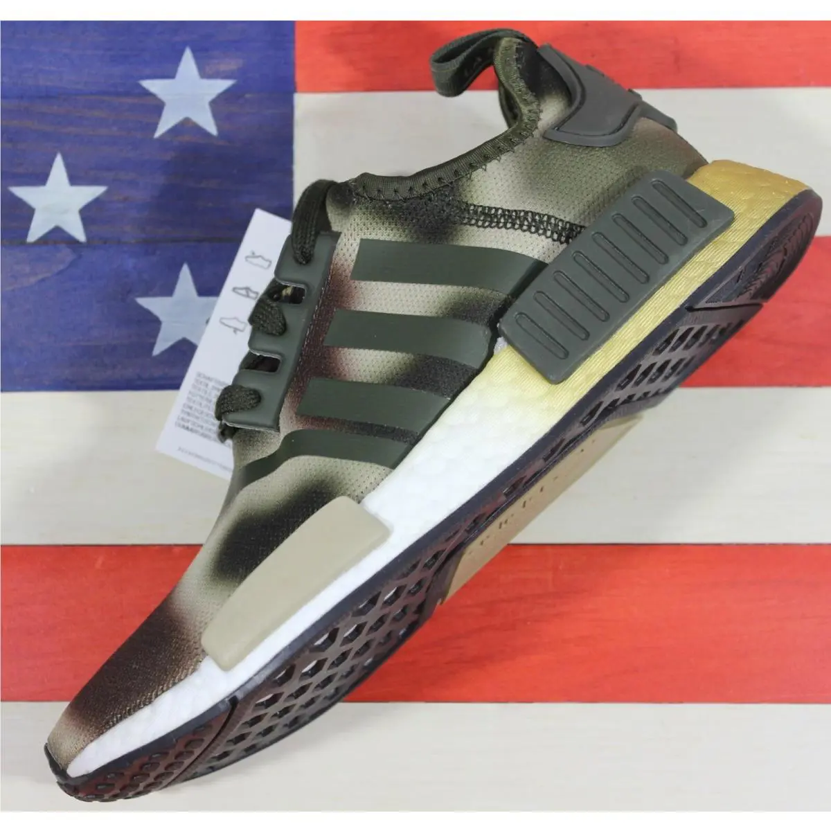 Adidas shoes - adidas NMD R1 - NMD - FW2280 - Green, Manufacturer: Desert-Sand/Night-Cargo-Green/Brown/White (Camo) 0