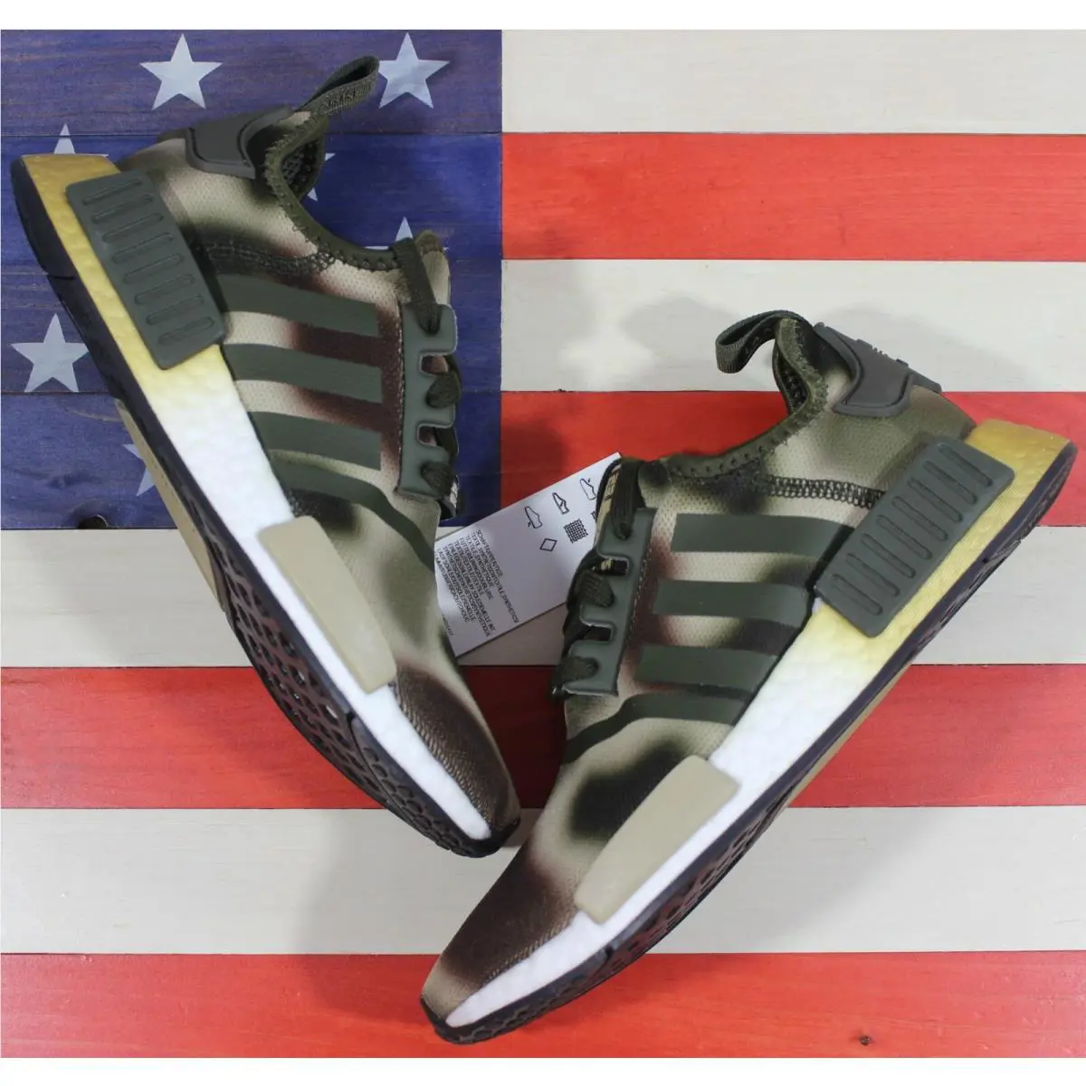 Adidas shoes - adidas NMD R1 - NMD - FW2280 - Green, Manufacturer: Desert-Sand/Night-Cargo-Green/Brown/White (Camo) 2