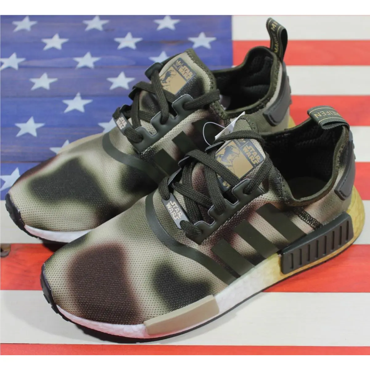 Adidas shoes - adidas NMD R1 - NMD - FW2280 - Green, Manufacturer: Desert-Sand/Night-Cargo-Green/Brown/White (Camo) 6