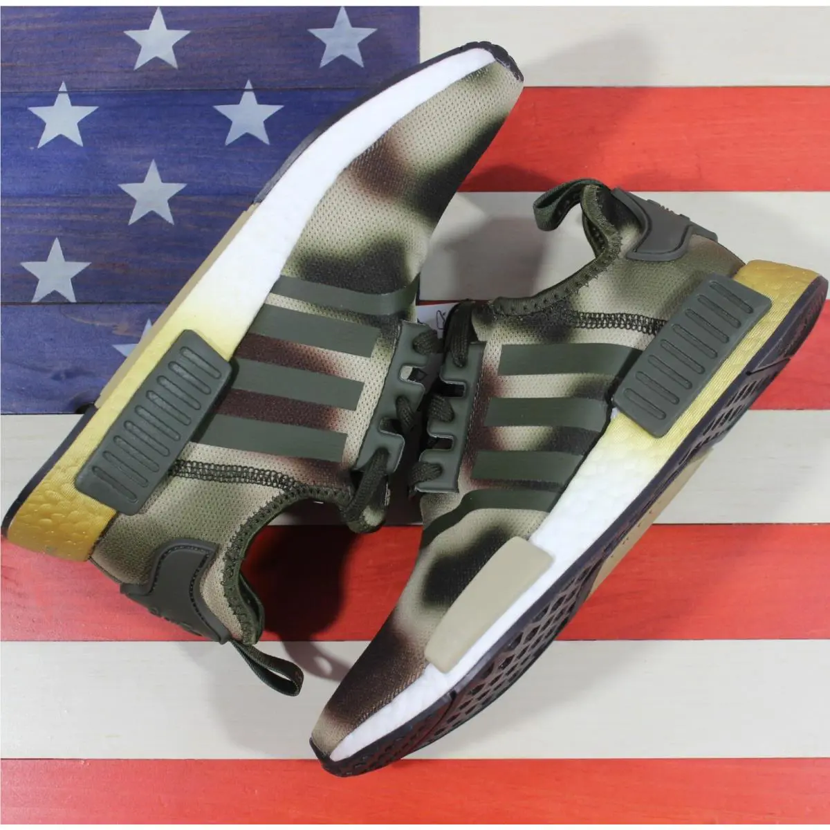Adidas shoes - adidas NMD R1 - NMD - FW2280 - Green, Manufacturer: Desert-Sand/Night-Cargo-Green/Brown/White (Camo) 16