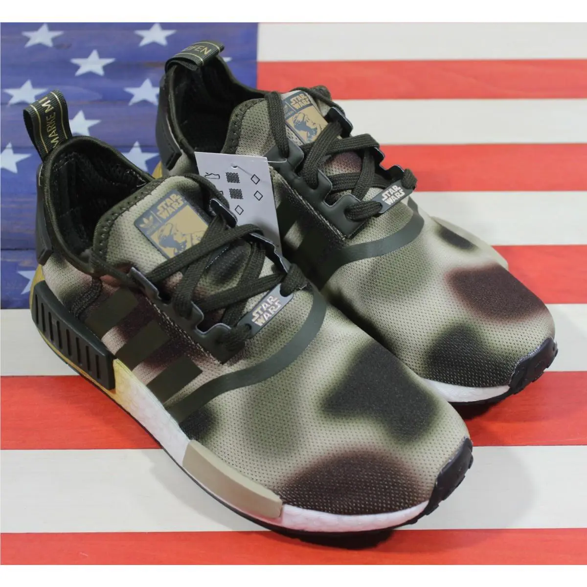 Adidas shoes - adidas NMD R1 - NMD - FW2280 - Green, Manufacturer: Desert-Sand/Night-Cargo-Green/Brown/White (Camo) 19