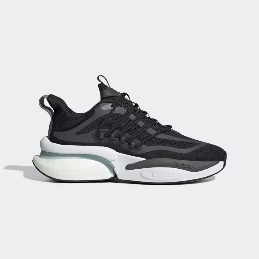 8 Mens Adidas Alphaboost V1 Shoes Core Black / Magic Grey / Grey Three HP2758