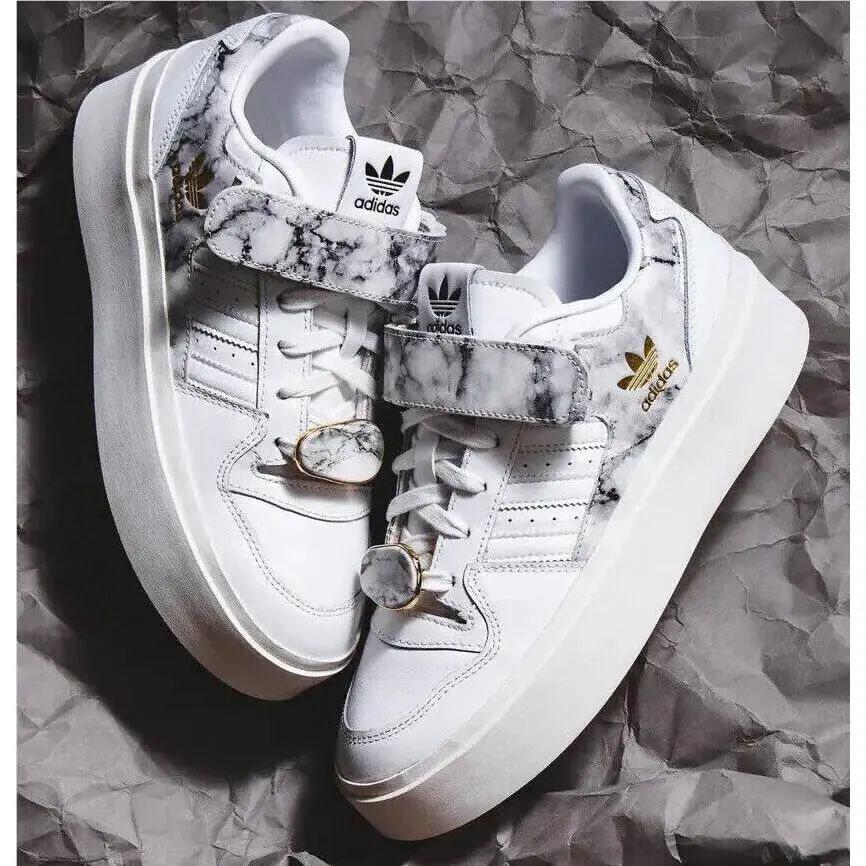 Adidas Forum Bonega GY1541 White/gold Metallic Women`s Running Casual Shoes