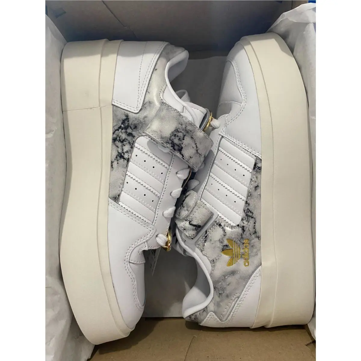 Adidas shoes - FORUM BONEGA - FORUM BONEGA - GY1541 - Cloud White / Cloud White / Gold Metallic 17