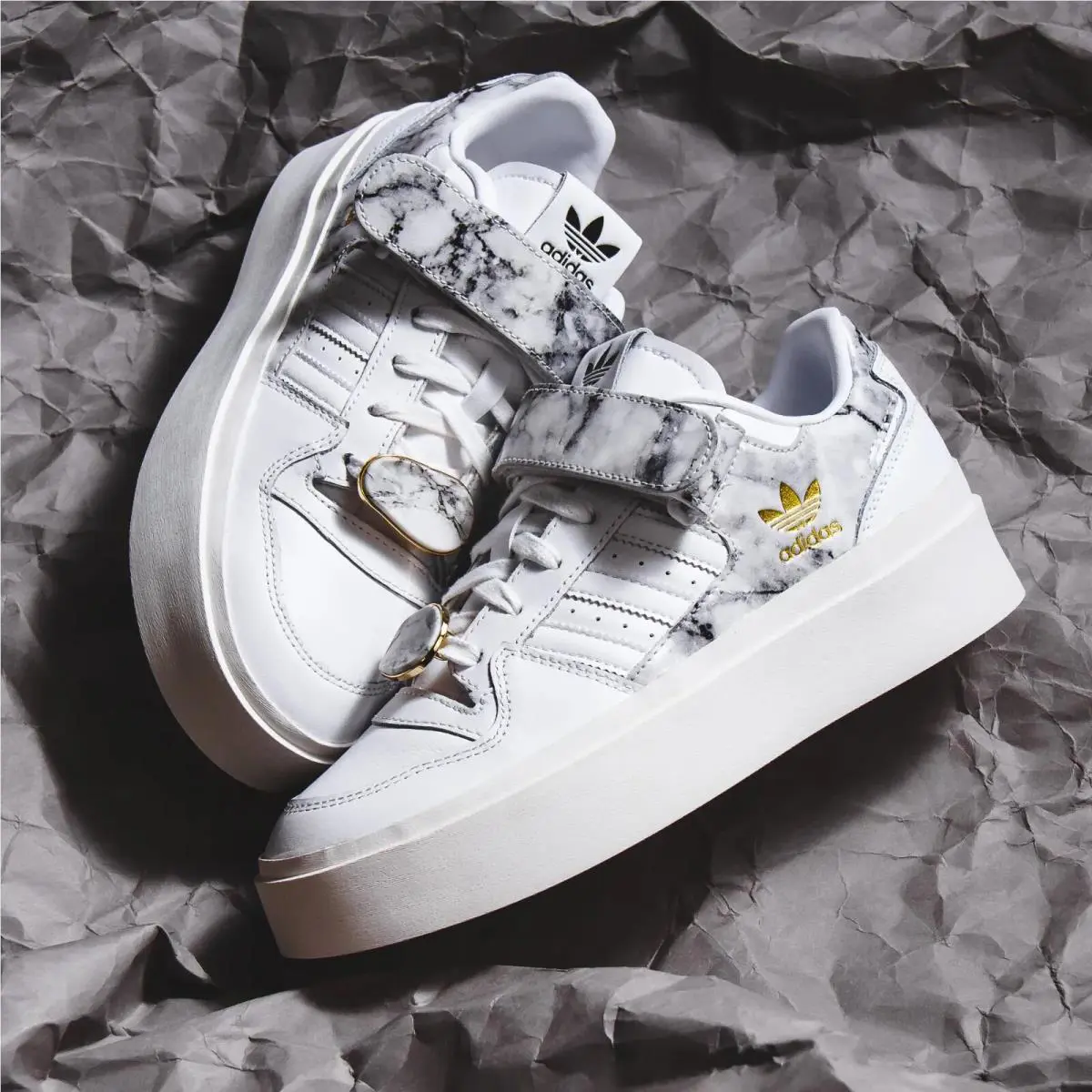 Adidas shoes - FORUM BONEGA - FORUM BONEGA - GY1541 - Cloud White / Cloud White / Gold Metallic 19