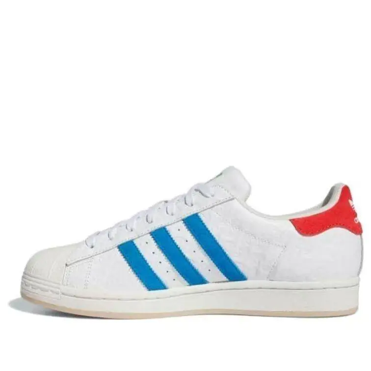 Adidas Superstar ID7964 Sneakers Men`s White Blue Leather Lifestyle Shoes TF6235 - White