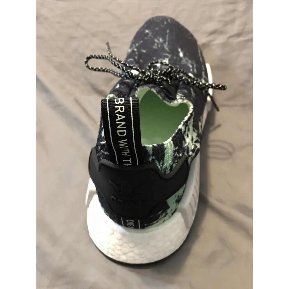 Adidas shoes - adidas NMD R1 - NMD - BB7996 - Black, Green 6