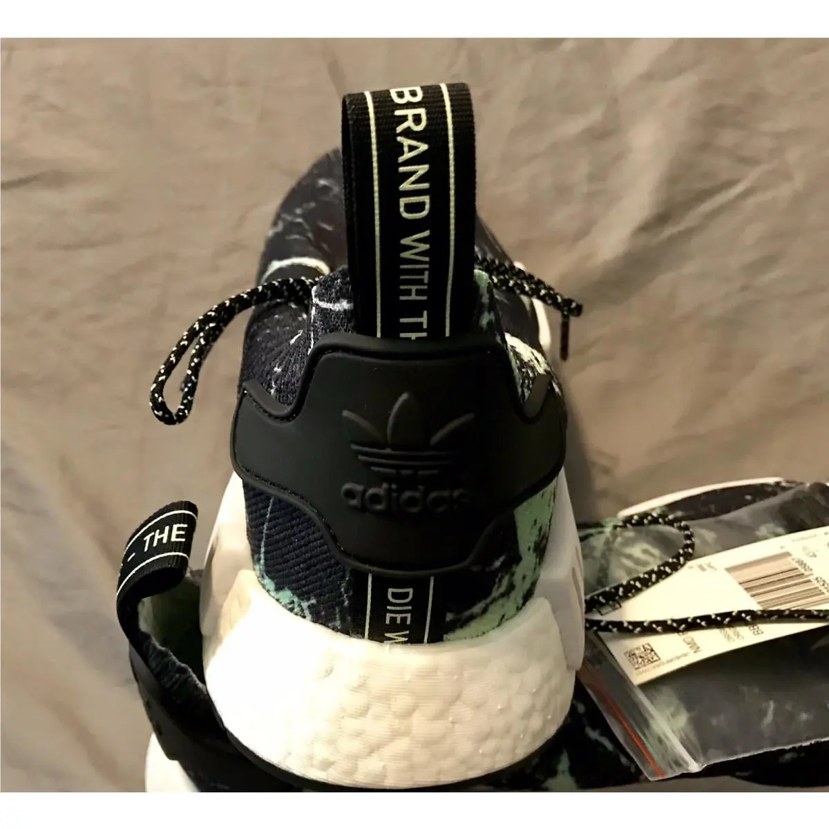 Adidas shoes - adidas NMD R1 - NMD - BB7996 - Black, Green 7