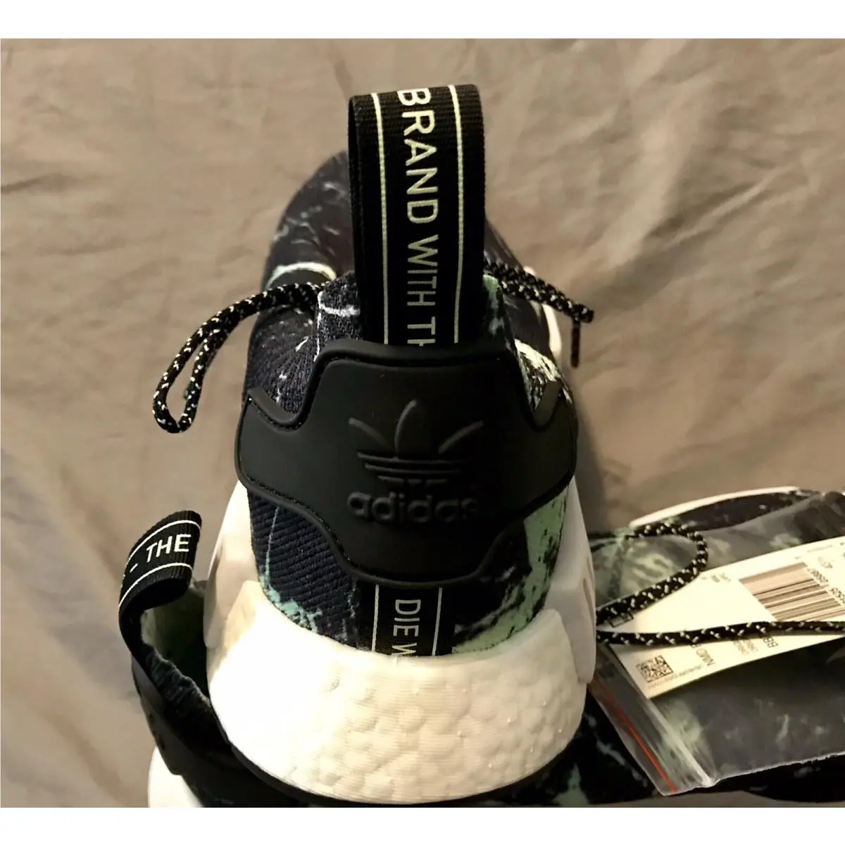 Adidas shoes - adidas NMD R1 - NMD - BB7996 - Black, Green 18