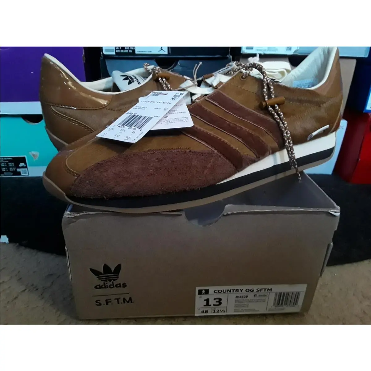 Adidas Originals Country OG Song For The Mute Pony Hair Pack Bronze Brown JH8639