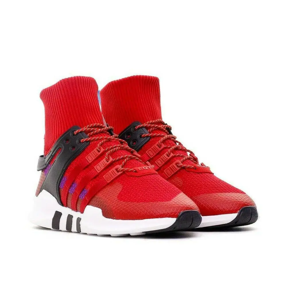 Adidas Eqt Support Adv Winter Scarlet Shock Purple 448 Men`s Shoes - Red