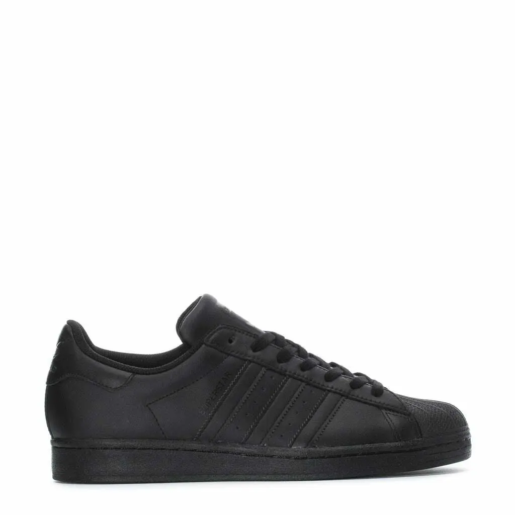 Men`s Adidas Superstar Shelltoe EG4957 Triple Black Shoes Shelltoe - Black