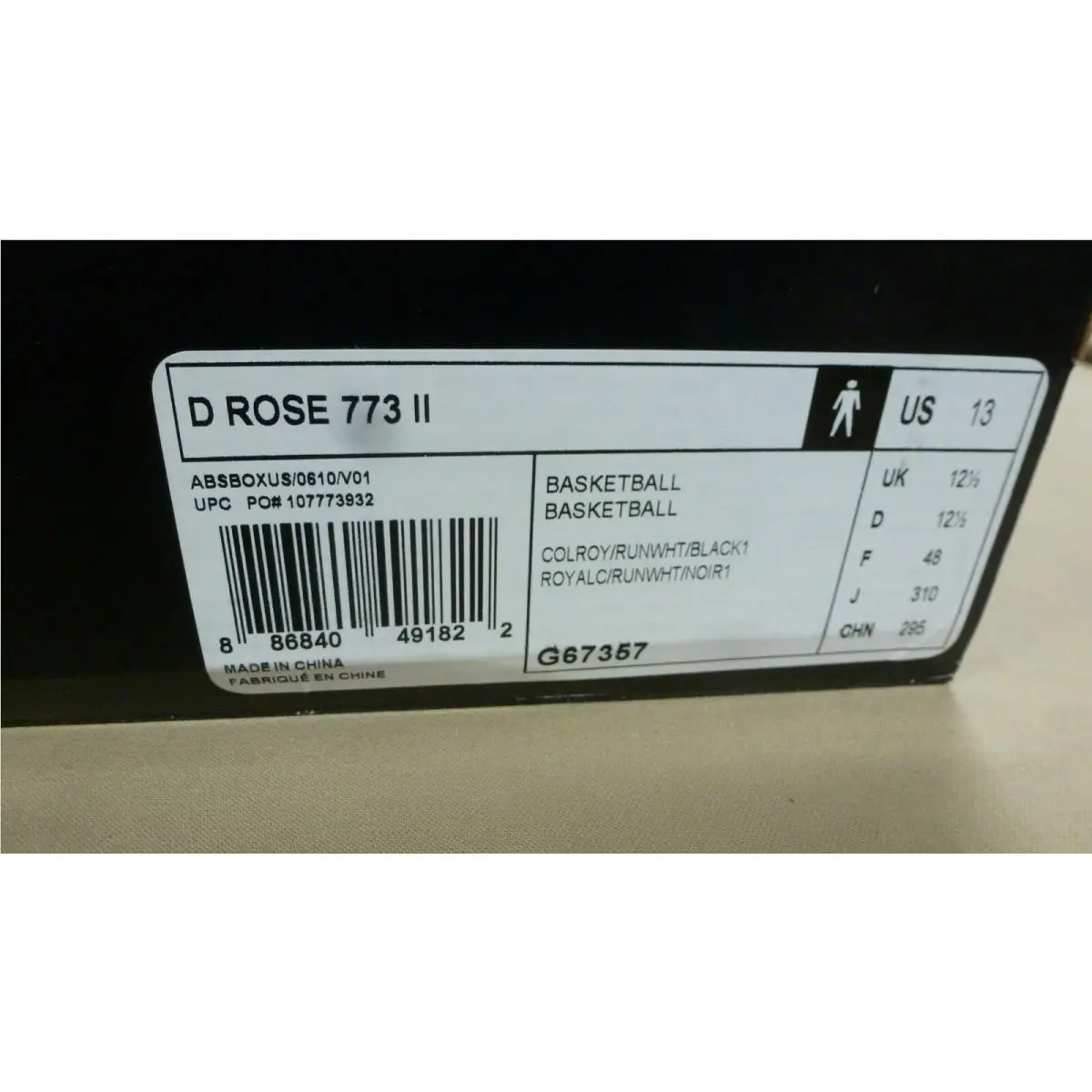 Adidas shoes - Derek Rose 773 II - Derek Rose - G67357 - Black Blue 11