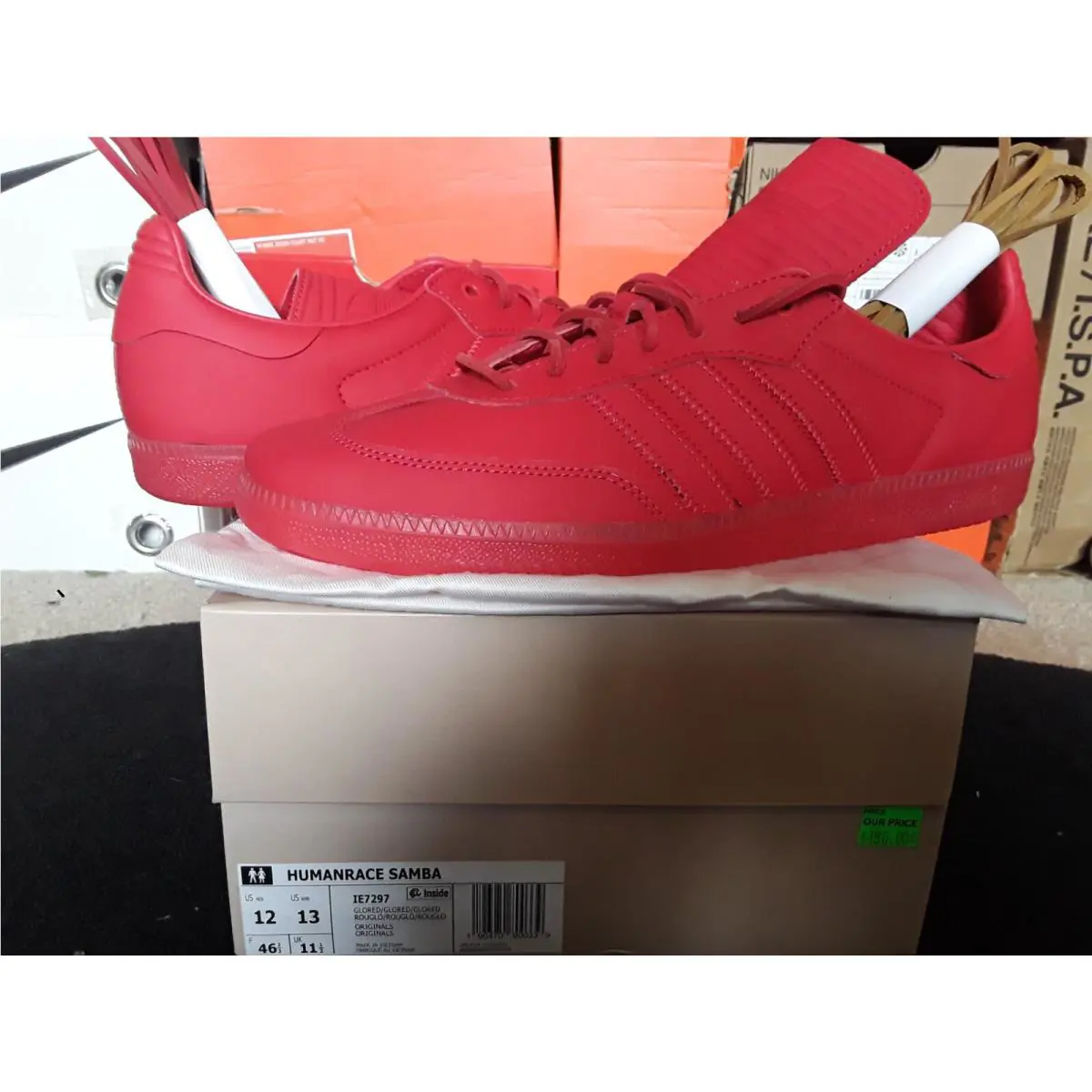 Adidas Humanrace Samba Pharrell Human Race Glow Red Low Premium Leather 1 IE7297