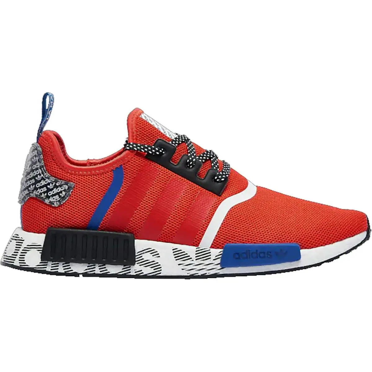 Men`s Adidas NMD_R1 Active Red Black Fashion FV5214 - Red/Black