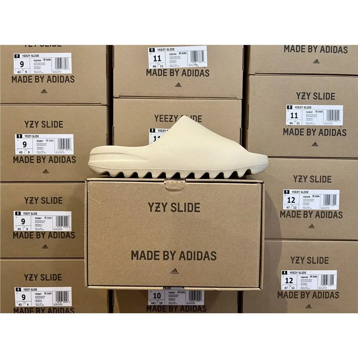 Adidas Yeezy Slide Bone 2022 Yzy FZ5897 Size 5