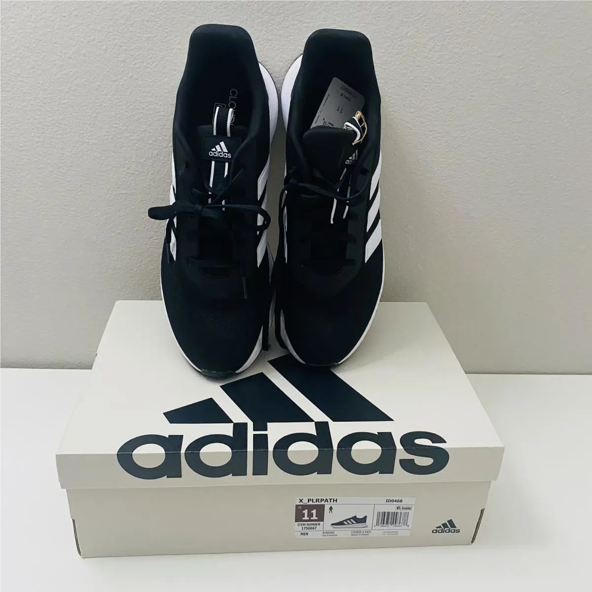 Adidas shoes - adidas X_PLR - ID0468 - Black/White, s: Black/White 2