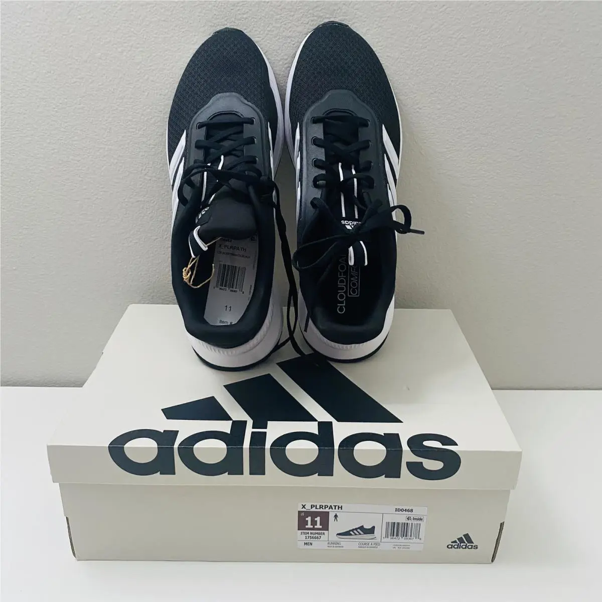 Adidas shoes - adidas X_PLR - ID0468 - Black/White, s: Black/White 3