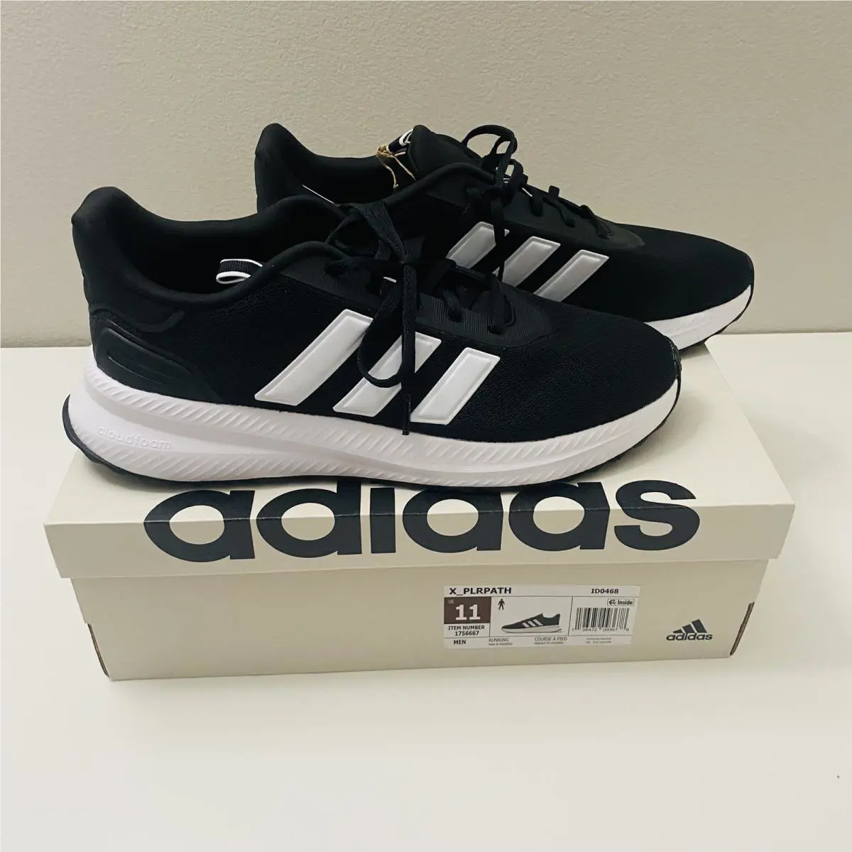 Adidas shoes - adidas X_PLR - ID0468 - Black/White, s: Black/White 9