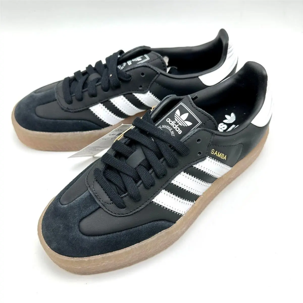 Adidas Originals Sambae Core Black Metallic Gold Women`s Shoes JI1350 Size 6-9