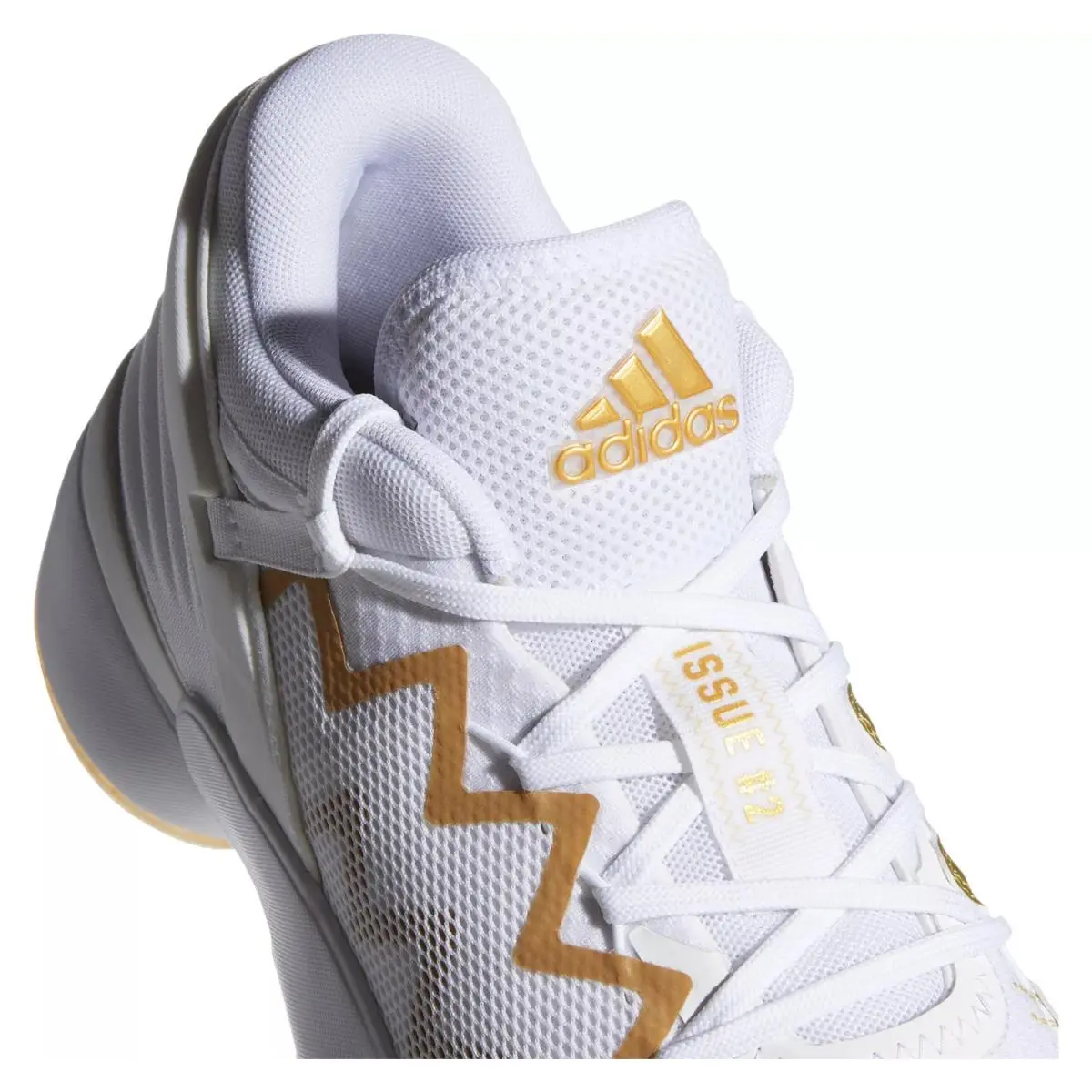 12.5 Adidas D.o.n Issue 2 Basketball Shoes White Gold Size 12.5