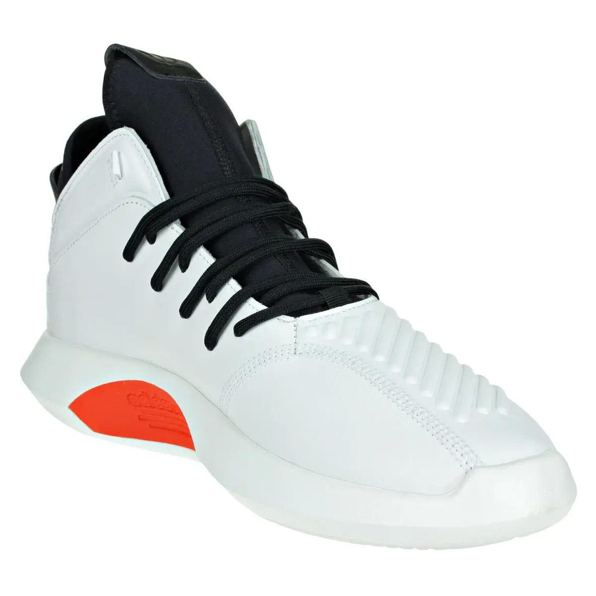 Adidas Men`s Crazy 1 Adv Mid Shoes Cloud White/core Black/hi-res Red - White