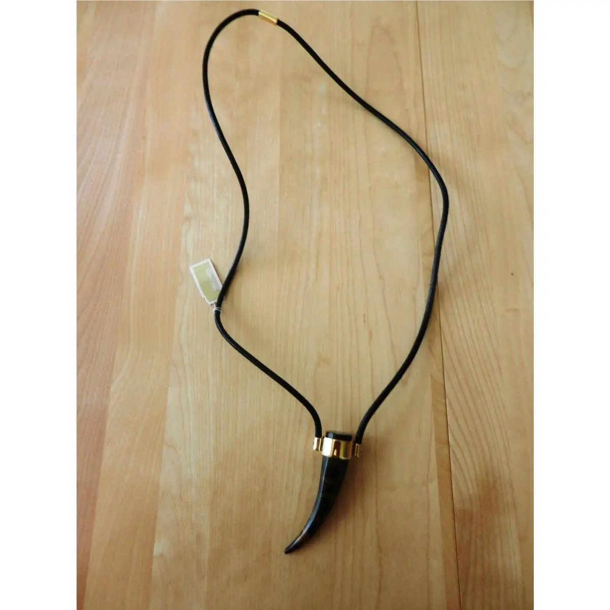 Michael Kors Goldtone Tortoise Horn Pendant Necklace