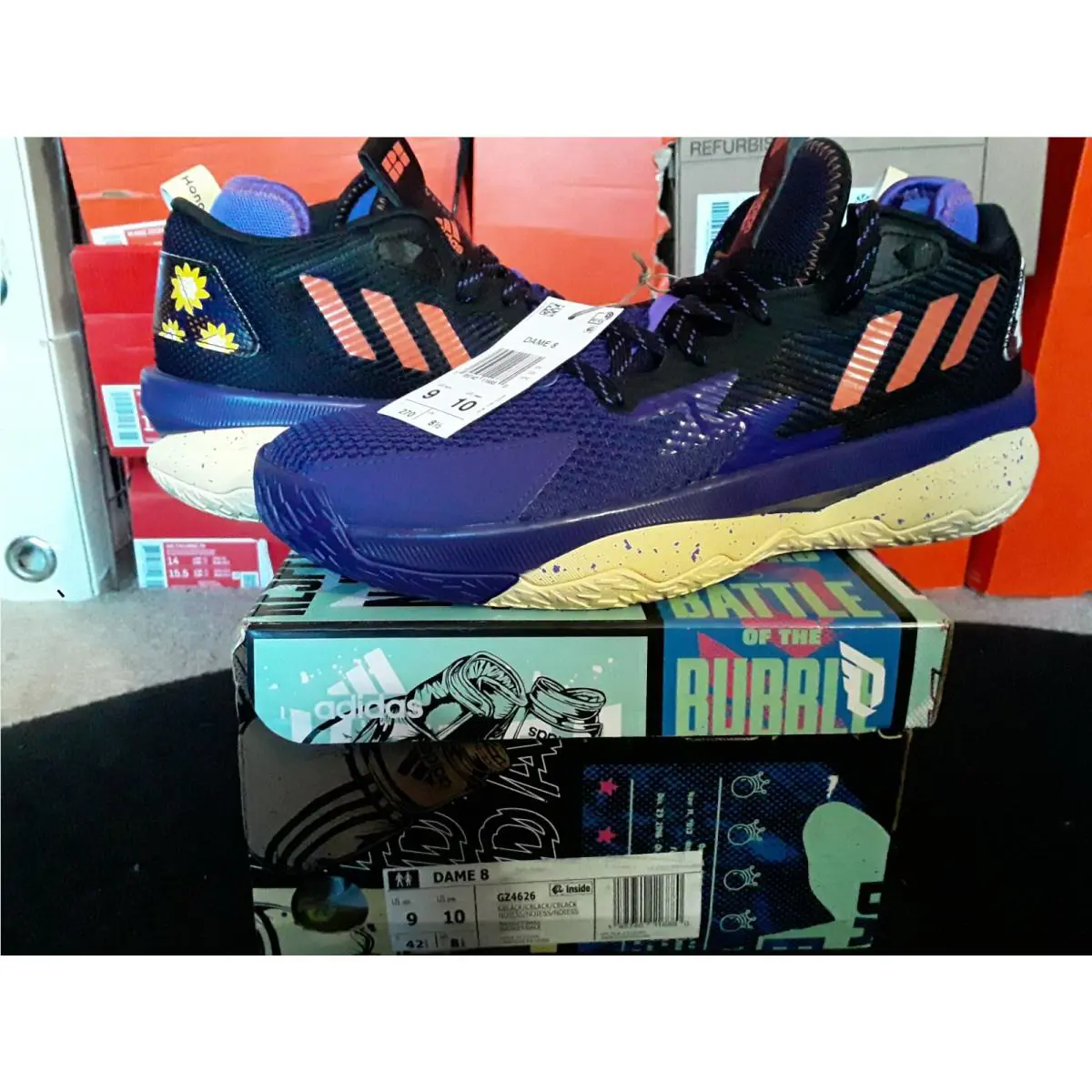 Adidas shoes - adidas Dame 8 - Dame - GZ4626 - Black 0