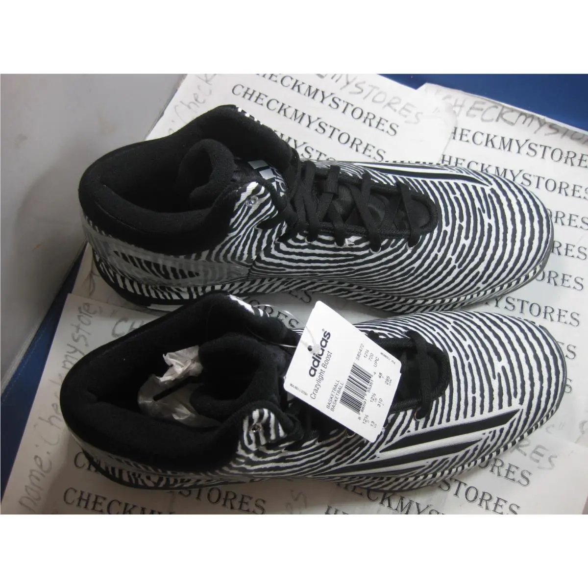 Adidas shoes - BLACK WHITE MULTI 2