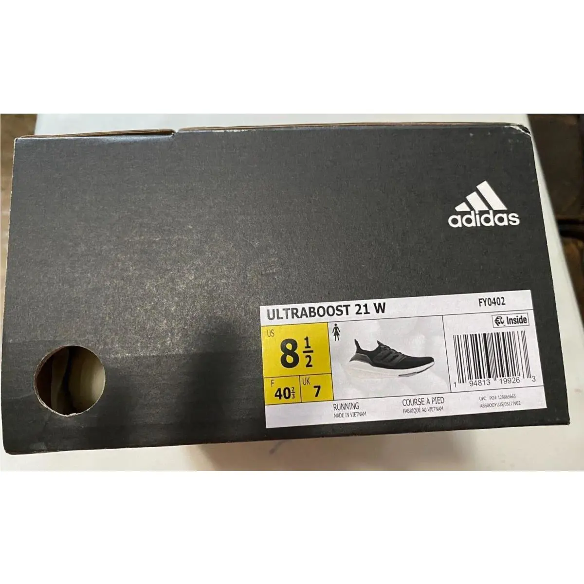 Adidas shoes - adidas Ultraboost 21 - Ultraboost - FY0402 - BLACK/WHITE 42