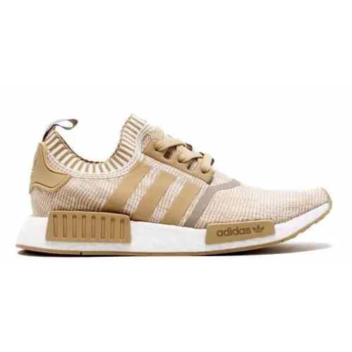 Adidas NMD_R1 PK Linen Khaki Off White Primeknit BY1912 422 Men`s Shoes - Khaki
