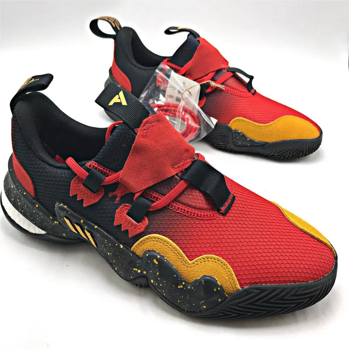 Adidas shoes - ADIDAS Trae - Trae - GY3772 - BLACK/RED/YELLOW 5