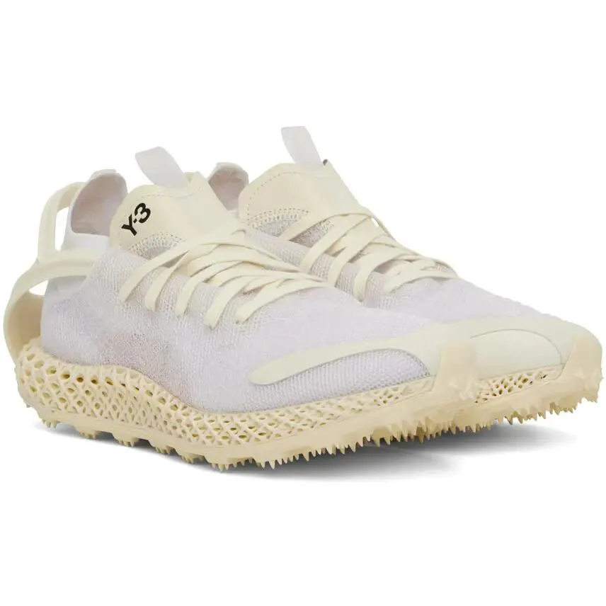 Adidas shoes - Y-3 RUNNER ADIDAS 4D HALO - HR2004 - Core White / Cream White / Orange 6