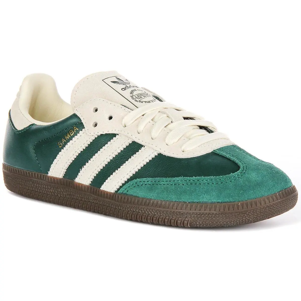 Adidas Samba Og 3 Stripes Retro 70s Suede Mens Sneakers In Green US 4 - 7