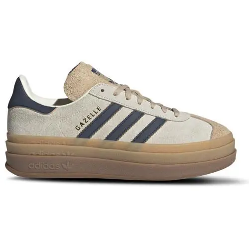 Adidas Gazelle Bold Platform Sneaker Womens Cream Navy Size 6-10 - Multicolor